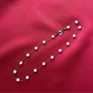 Vintage Faux Pearl Necklace-bracelet set